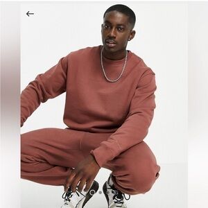 Adidas x Pharrell Williams Humanrace Men's Rust Brown Sweatshirt